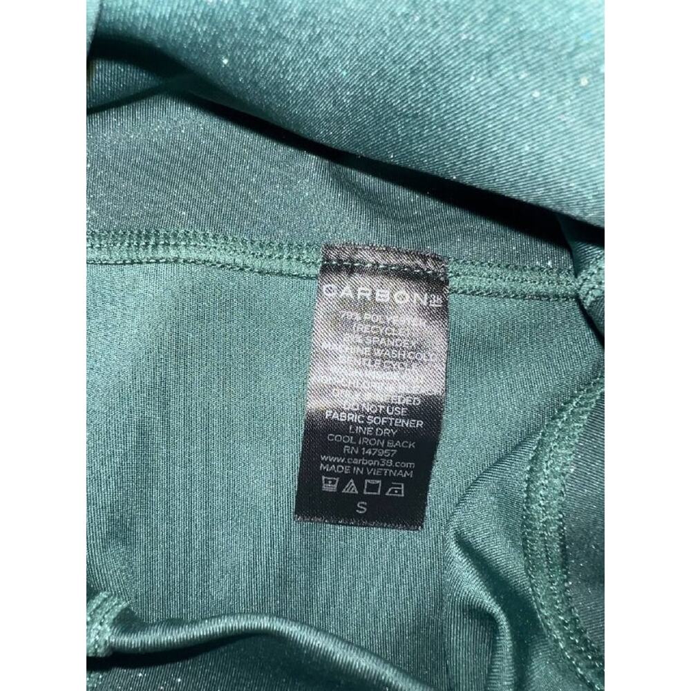 Carbon 38 Shine Powder 7/8 Leggings Y2K SHINE POWDER EVERGREEN Small A004719 - Picture 7 of 11
